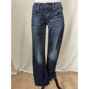 Silver Women's Dark Wash Toni Light Distressed Boot Cut Jeans - 28x33